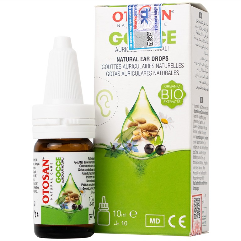 Dung dịch nhỏ tai Otosan Natural Ear Drops loại bỏ và ngăn ngừa sự hình thành của ráy tai (10ml)