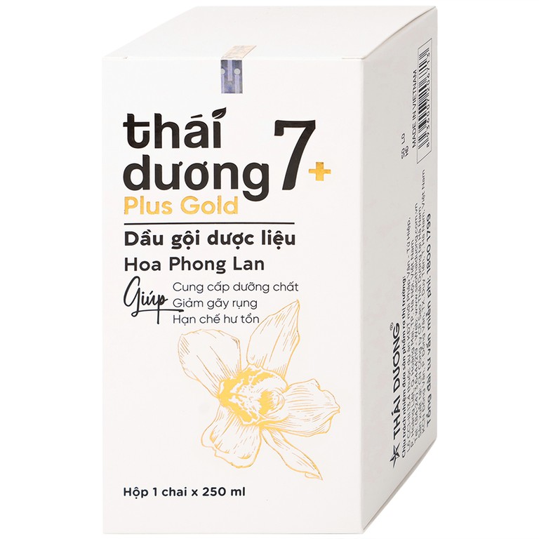 Dầu gội dược liệu Thái Dương 7 Plus Gold Hoa Phong Lan giảm ngứa, rụng tóc (250ml)