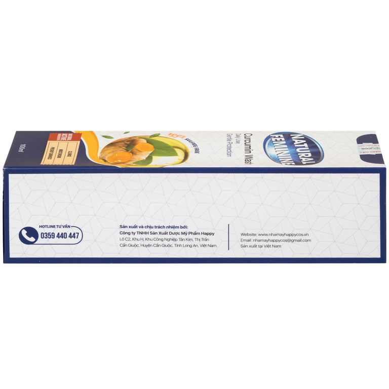 Dung dịch vệ sinh phụ nữ Natural Feminine Curcumin Wash giúp làm sạch, khử mùi vùng kín (100ml)