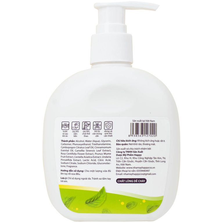 Gel rửa tay khô Natural Hand Sanitizer sát khuẩn, làm sạch tay (250ml)