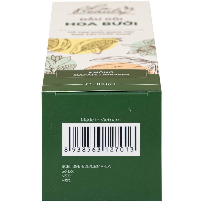 Dầu gội Hoa Bưởi La Beauty giảm gãy rụng, kích thích mọc tóc (300ml)