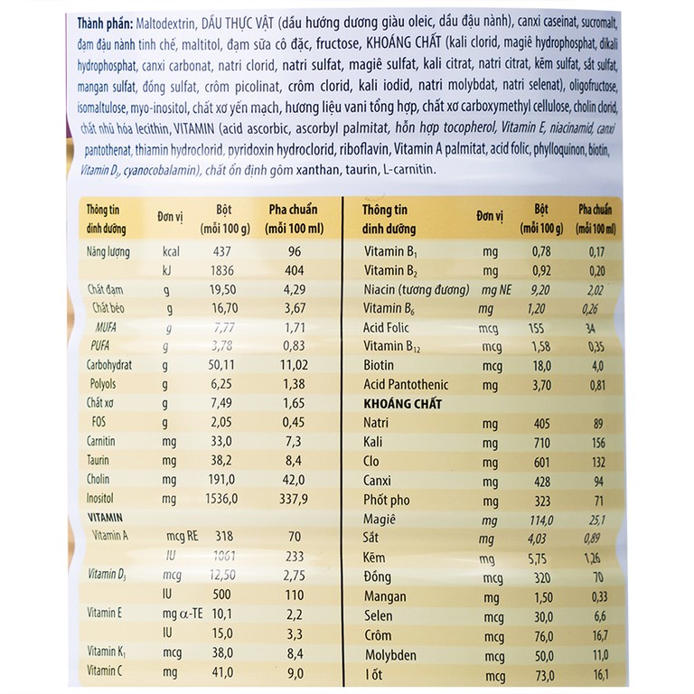 Sữa bột Glucerna Abbott bổ sung dinh dưỡng đặc biệt cho người đái tháo đường (800g)