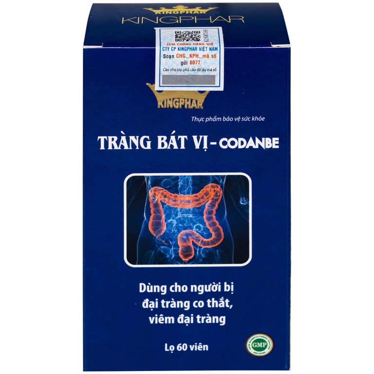 Viên uống Tràng Bát Vị-Codanbe Kingphar hỗ trợ tăng cường tiêu hóa, giảm rối loạn tiêu hoá do viêm đại tràng (60 viên)