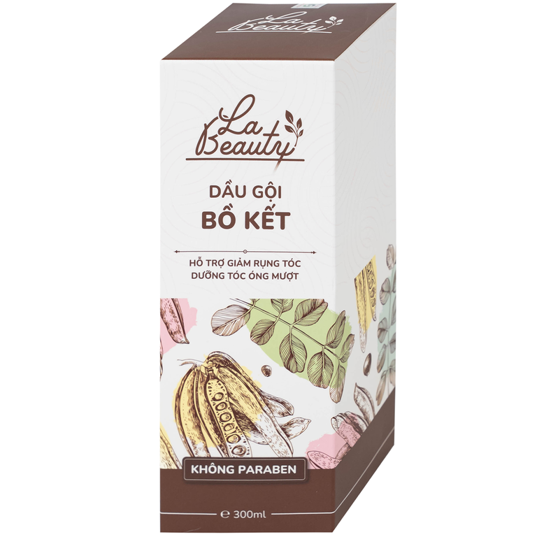 Dầu gội Bồ Kết cô đặc La Beauty giảm gãy rụng, dưỡng tóc óng mượt (300ml)