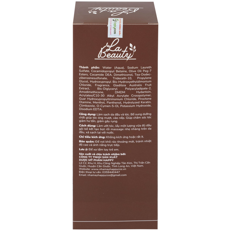 Dầu gội Bồ Kết cô đặc La Beauty giảm gãy rụng, dưỡng tóc óng mượt (300ml)