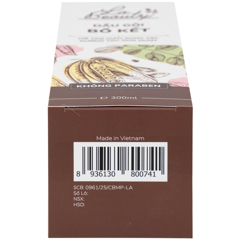 Dầu gội Bồ Kết cô đặc La Beauty giảm gãy rụng, dưỡng tóc óng mượt (300ml)