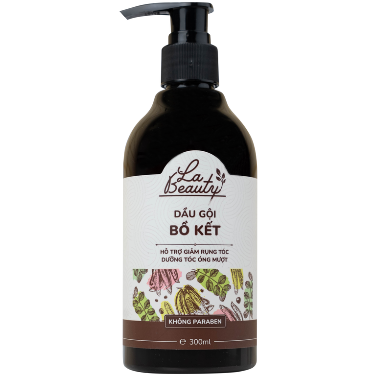 Dầu gội Bồ Kết cô đặc La Beauty giảm gãy rụng, dưỡng tóc óng mượt (300ml)