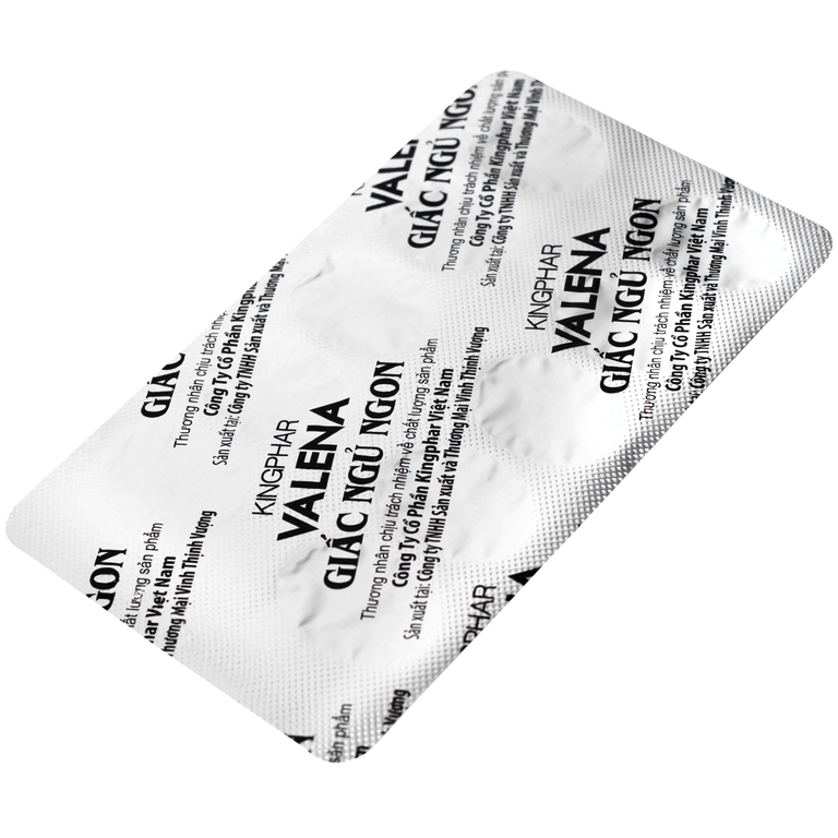 Viên uống Valena Kingphar giúp an thần, hỗ trợ dễ ngủ (4 vỉ x 10 viên)