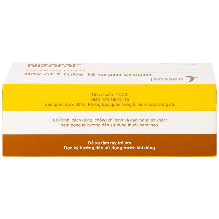 Kem Nizoral Jassen 20mg/g điều trị nhiễm nấm ngoài da (15g) 