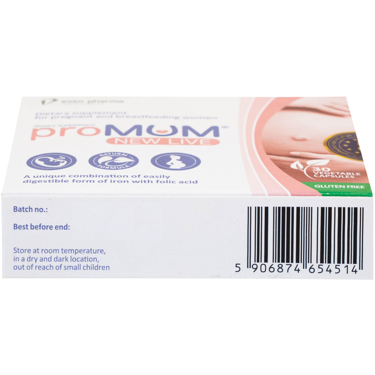 Viên uống proMUM New Live bổ sung các chất dinh dưỡng cho phụ nữ mang thai và cho con bú (2 vỉ x 15 viên)