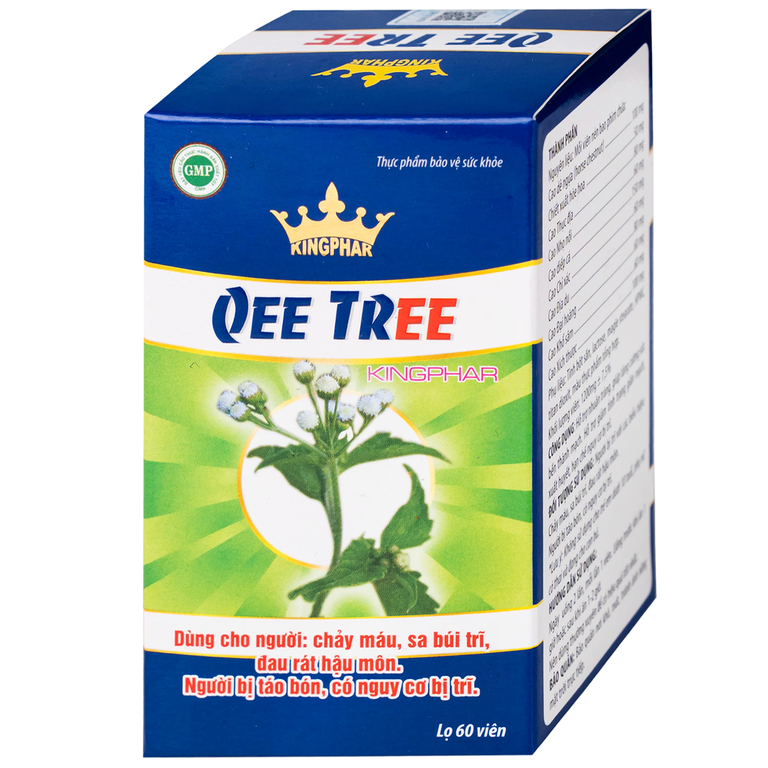Viên uống Qee Tree Kingphar tăng độ bền thành mạch, nhuận tràng, chống táo bón (60 viên)