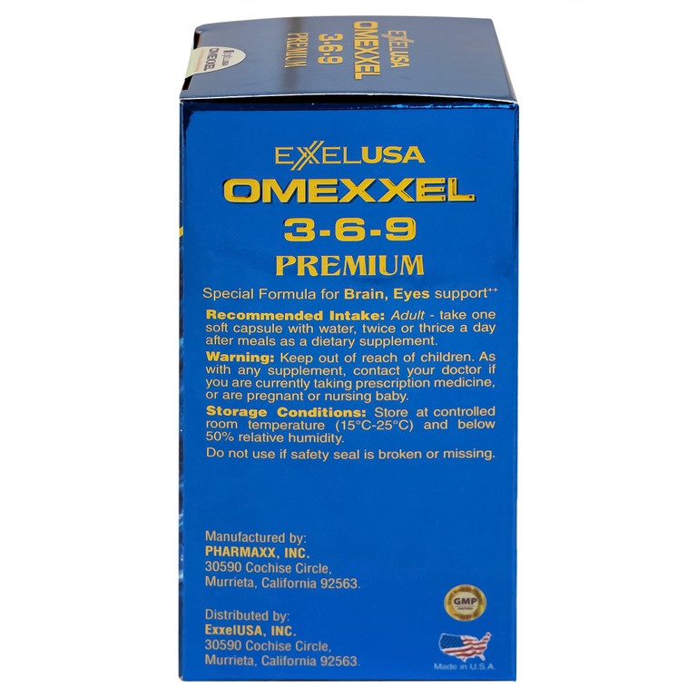 Viên uống Omexxel 3-6-9 Premium hỗ trợ tốt cho não và mắt (100 viên)