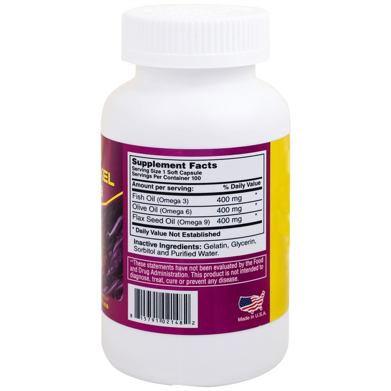 Viên uống Omexxel 3-6-9 tốt cho trí não, giúp bổ mắt (100 viên)