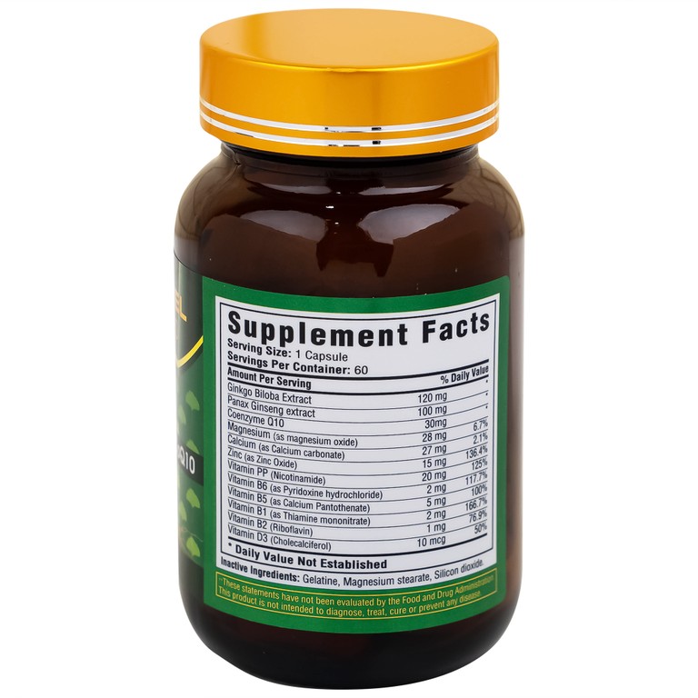 Viên uống Omexxel Ginkgo 120 Premium hỗ trợ tốt cho não và tim mạch (60 viên)