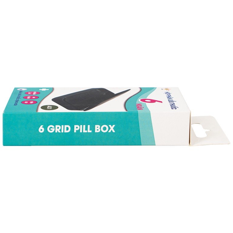 Hộp phân liều thuốc 6 ngăn A31 Duy Thành màu xanh