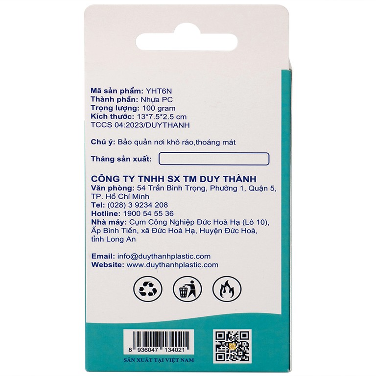 Hộp phân liều thuốc 6 ngăn A29 Duy Thành màu trà