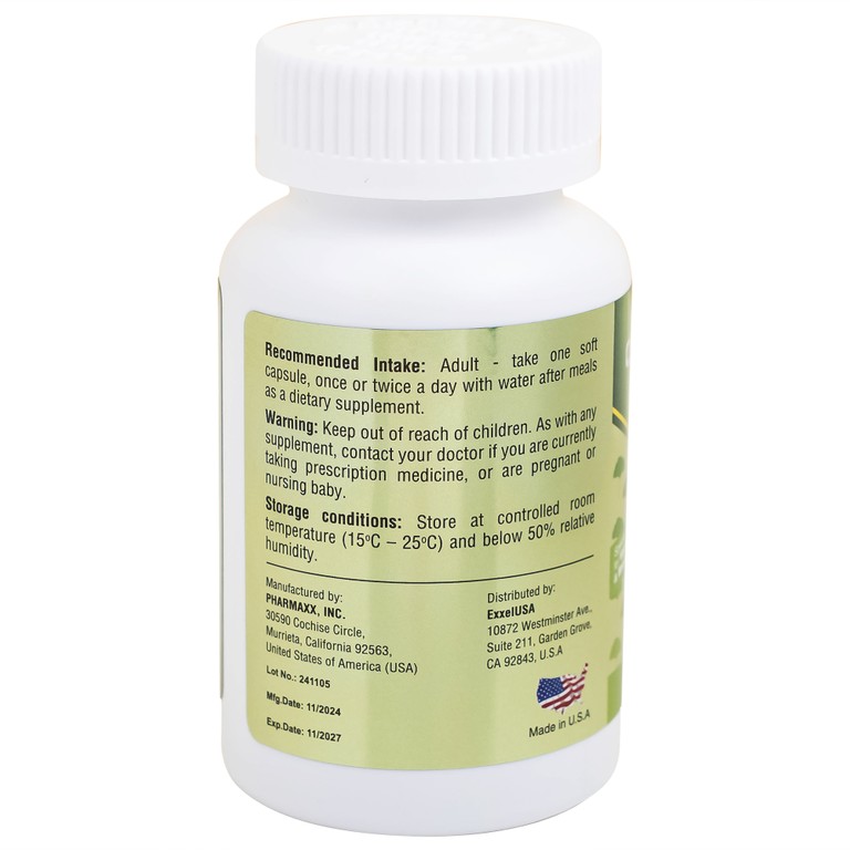 Viên uống Omexxel Ginkgo 120 hỗ trợ tăng cường tuần hoàn máu não, tốt cho tim mạch (60 viên)