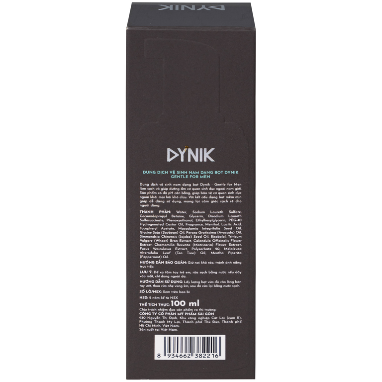 Dung dịch vệ sinh nam giới Dynik Gentle For Men làm sạch, ngăn mùi (100ml)