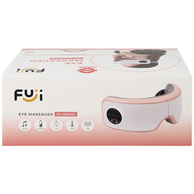 Máy mát xa mắt Fuji PG-2404G15 giúp massage thái dương và các huyệt đạo khác ở vùng mắt