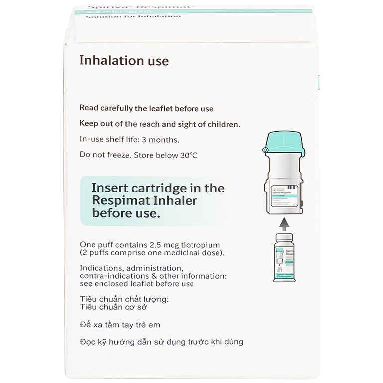 Bình xịt Spiriva Respimat Boehringer điều trị viêm phế quản mạn (30 liều)
