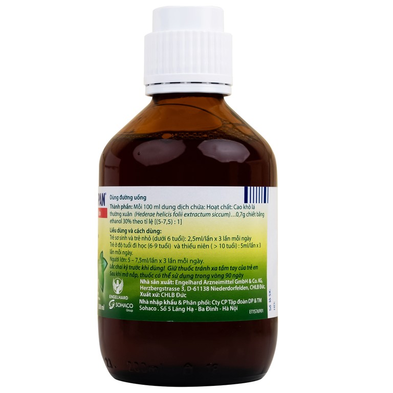 Thuốc Prospan Engelhard điều trị triệu chứng trong các bệnh lý viêm phế quản mạn tính 200ml