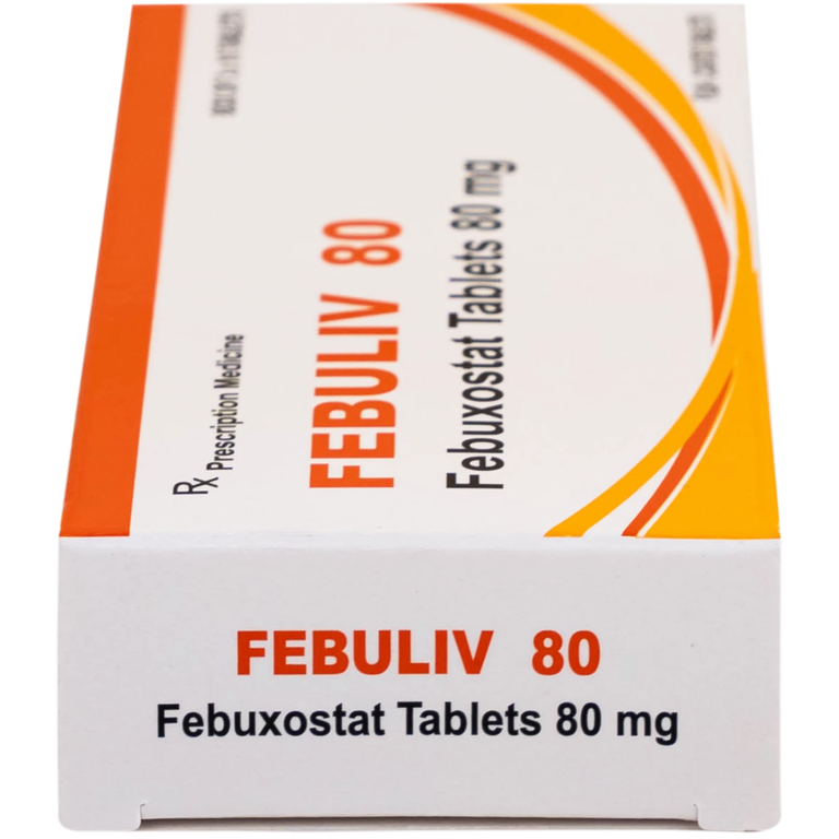 Thuốc Febuliv 80mg RV điều trị tăng acid uric huyết mạn tính (3 vỉ x 10 viên)