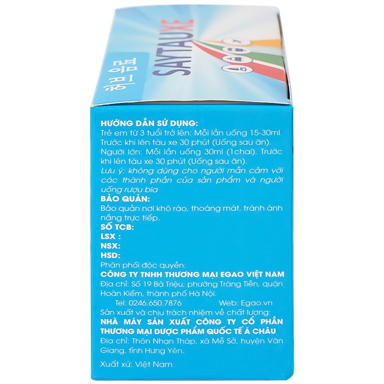 Nước uống Saytauxe (10 chai x 30ml)