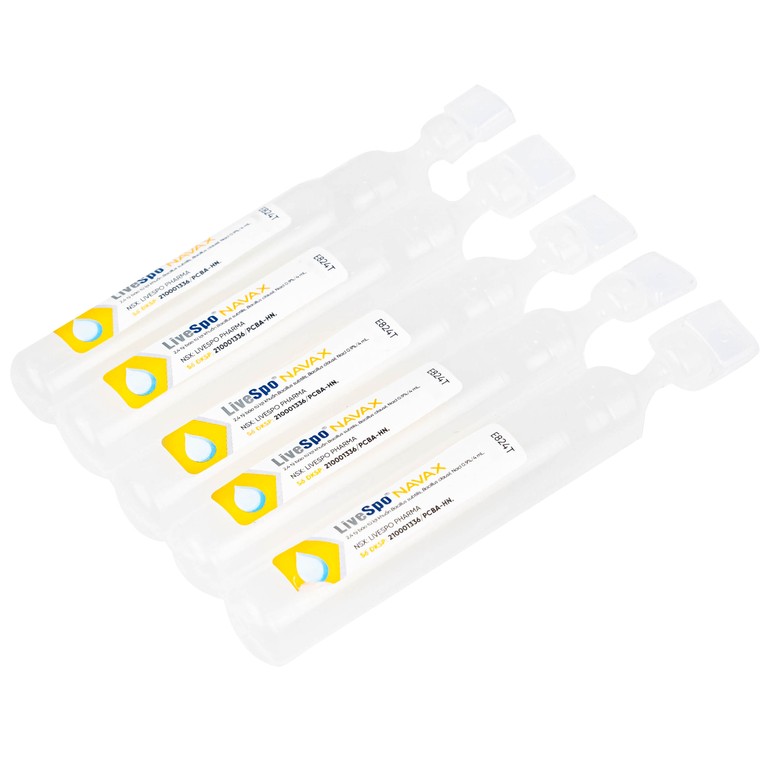 Dung dịch vệ sinh tai, mũi, họng LiveSpo Navax 4ml giảm nguy cơ viêm đường hô hấp (10 ống)