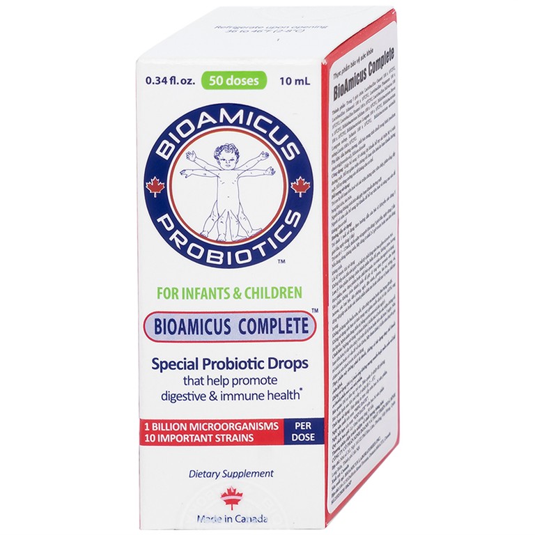 Dung dịch Bioamicus Complete 10ml hỗ trợ cải thiện hệ vi sinh đường ruột, giảm rối loạn tiêu hóa (10ml)