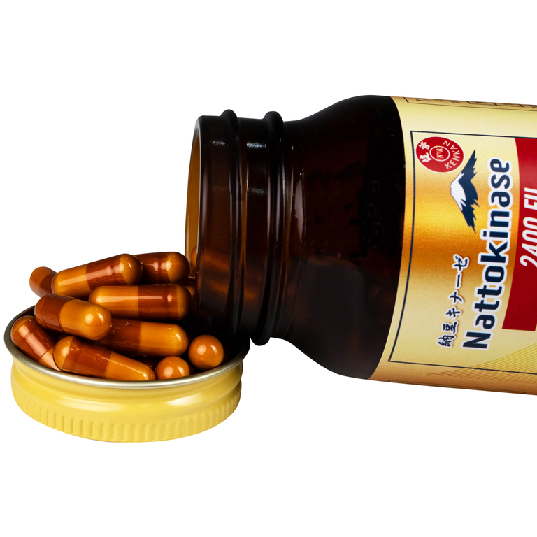 Viên uống KenKan Nattokinase 2400FU giảm nguy cơ hình thành huyết khối, tăng cường lưu thông máu (60 viên)