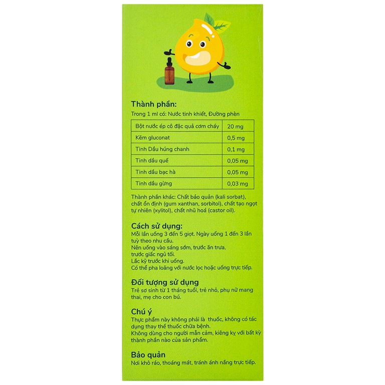 Dầu Húng Chanh Hỗ Trợ Lợi Phế Trừ Đờm Giảm Ho Labebé (30ml)