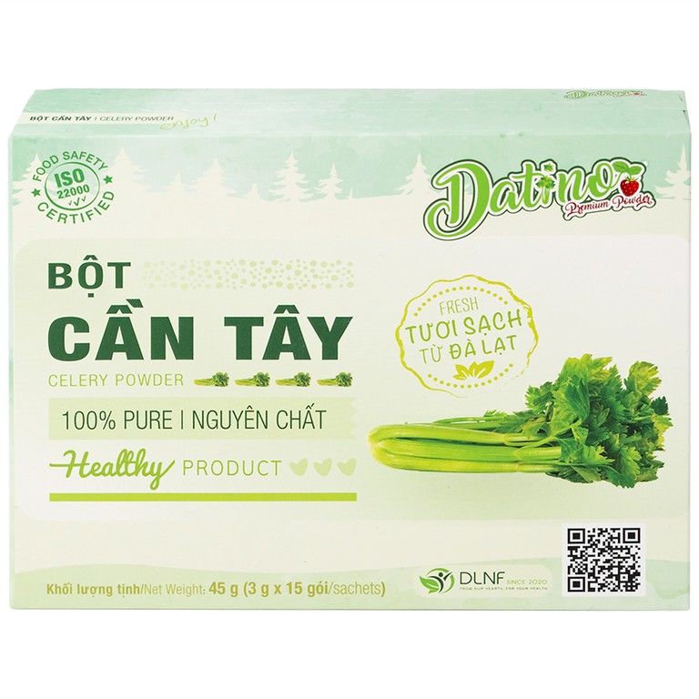 Bột Cần Tây nguyên chất Datino (3g x 15 gói)