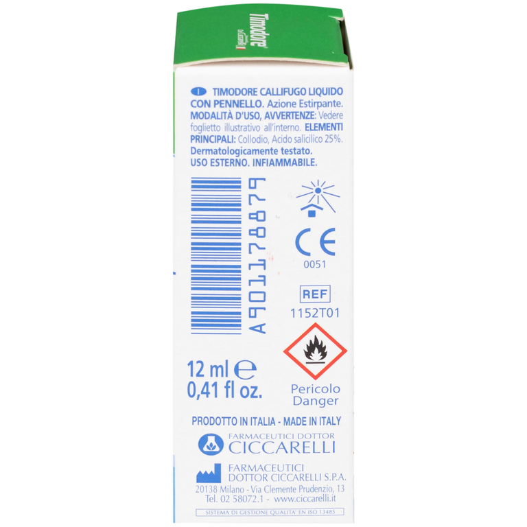 Dung dịch Timodore Liquido Callifugo Ciccarelli trị mụn cóc, vết chai (12ml)