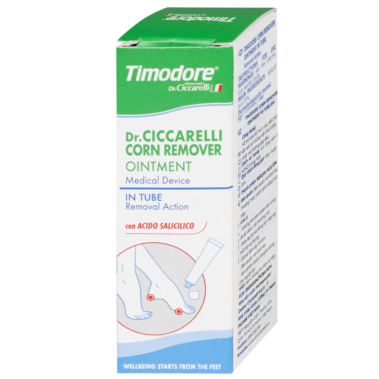 Thuốc mỡ Timodore Pomata Callifugo Ciccarell trị mụn cóc, vết chai (5ml)