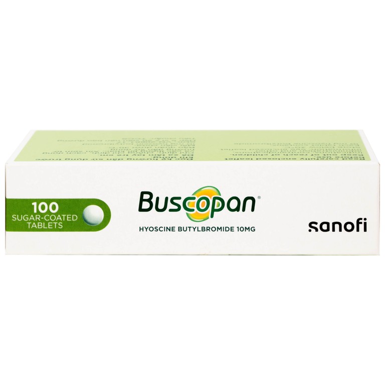 Thuốc Buscopan 10mg Sanofi giảm co thắt cơ trơn đường sinh dục – tiết niệu (5 vỉ x 20 viên)