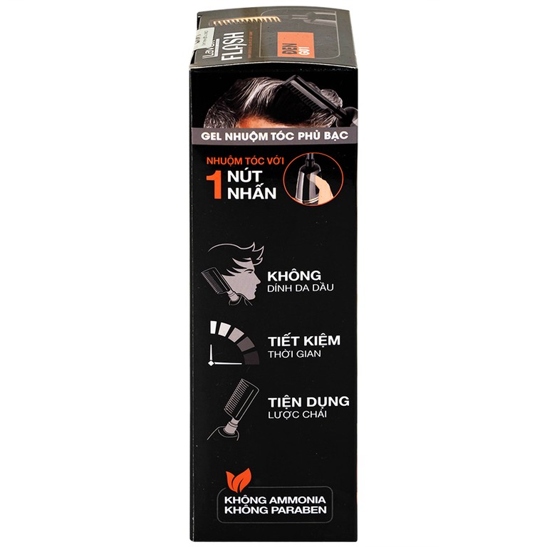 Dầu gội phủ bạc Lavox Flash màu đen G01 (150ml)