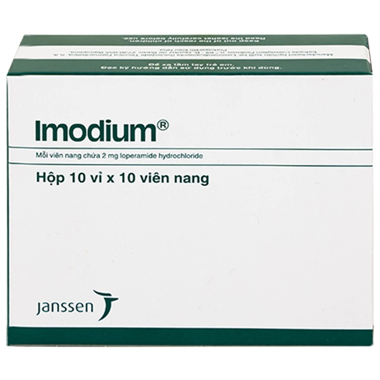 Thuốc Imodium 2mg Janssen điều trị tiêu chảy cấp tính (10 vỉ x 10 viên)