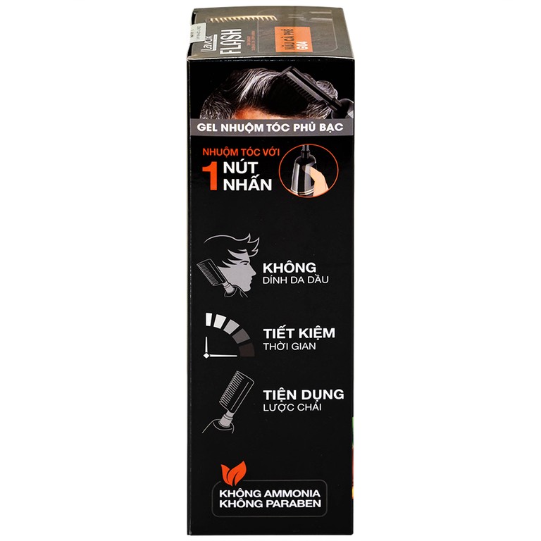 Gội phủ bạc Flash Lavox màu nâu cà phê G04 (150ml)