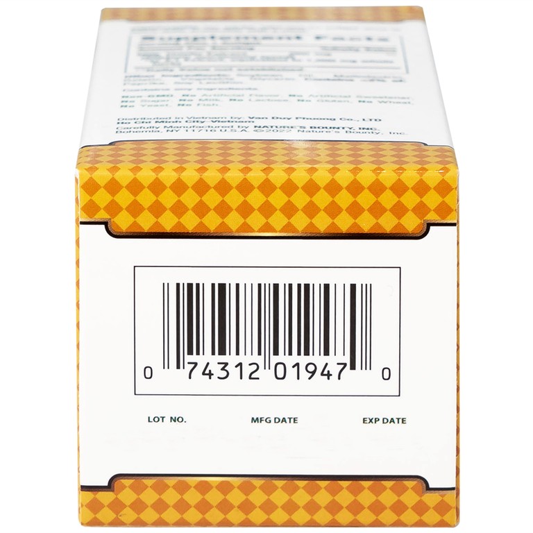 Viên uống Milk Thistle Nature's Bounty hỗ trợ tăng cường chức năng gan, bảo vệ gan (50 viên)