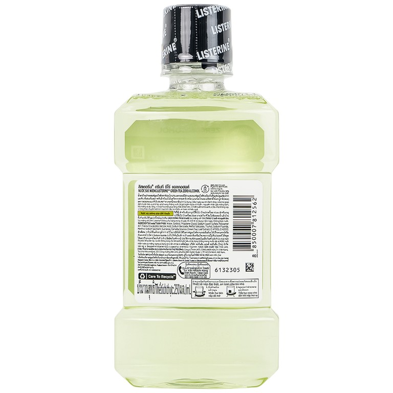 Nước súc miệng Listerine Green Tea bảo vệ răng miệng suốt 24 giờ (250ml)