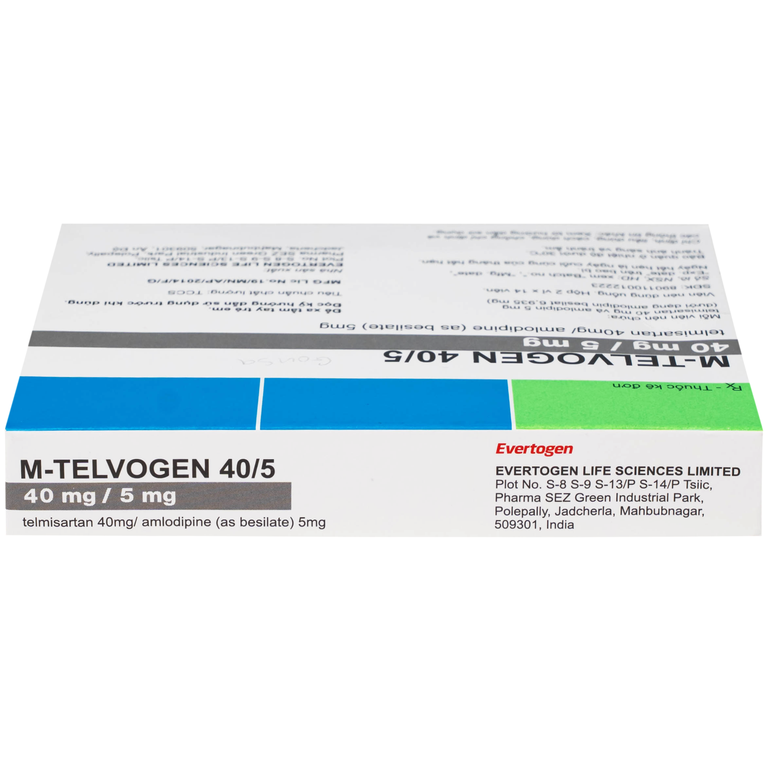 Thuốc M-Telvogen 40/5mg Evertogen điều trị tăng huyết áp (2 vỉ x 14 viên)