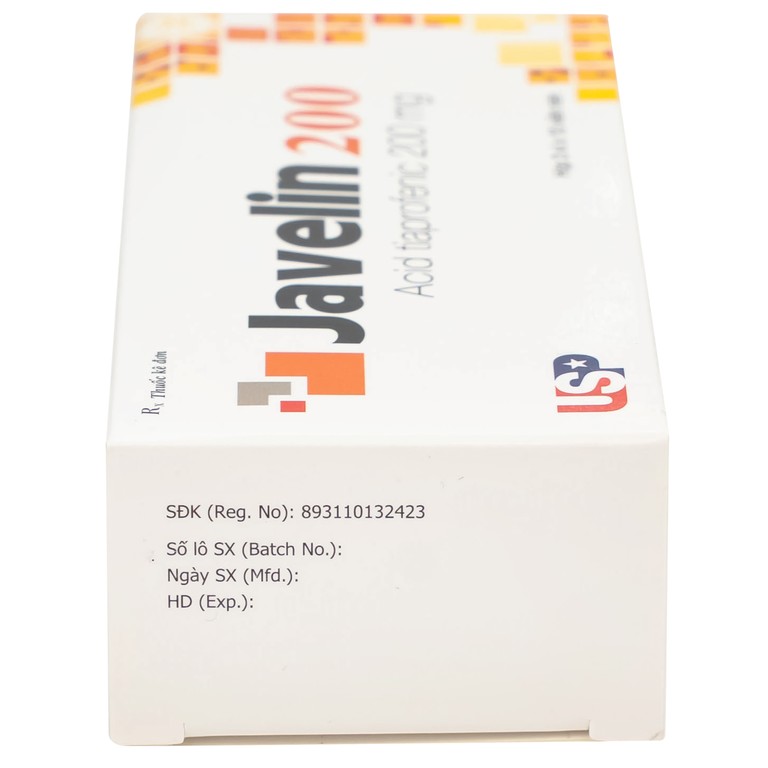 Thuốc Javelin 200mg USP điều trị các bệnh viêm khớp và đau cột sống (3 vỉ x 10 viên)