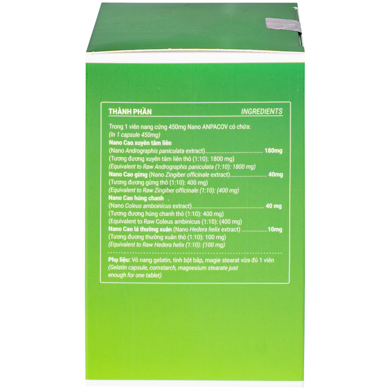 Viên uống giảm ho Nano Anpacov Biochempha (60 viên)