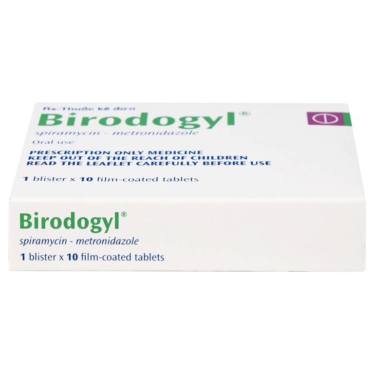 Thuốc Birodogyl 250mg Sanofi điều trị nhiễm trùng đường miệng cấp tính và mạn tính (1 vỉ x 10 viên)