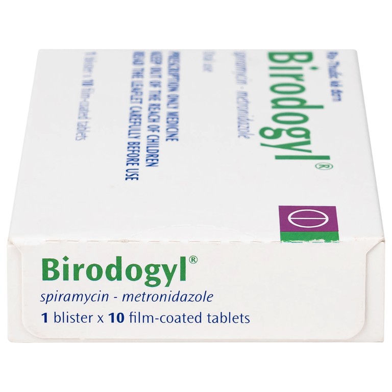 Thuốc Birodogyl 250mg Sanofi điều trị nhiễm trùng đường miệng cấp tính và mạn tính (1 vỉ x 10 viên)