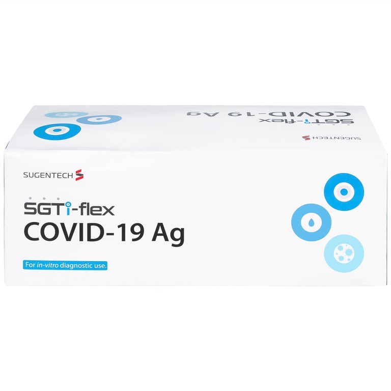 Kít test covid SGTi-flex SUGENTECH khay thử xét nghiệm kháng nguyên SAR CoV-2 (25 kít)