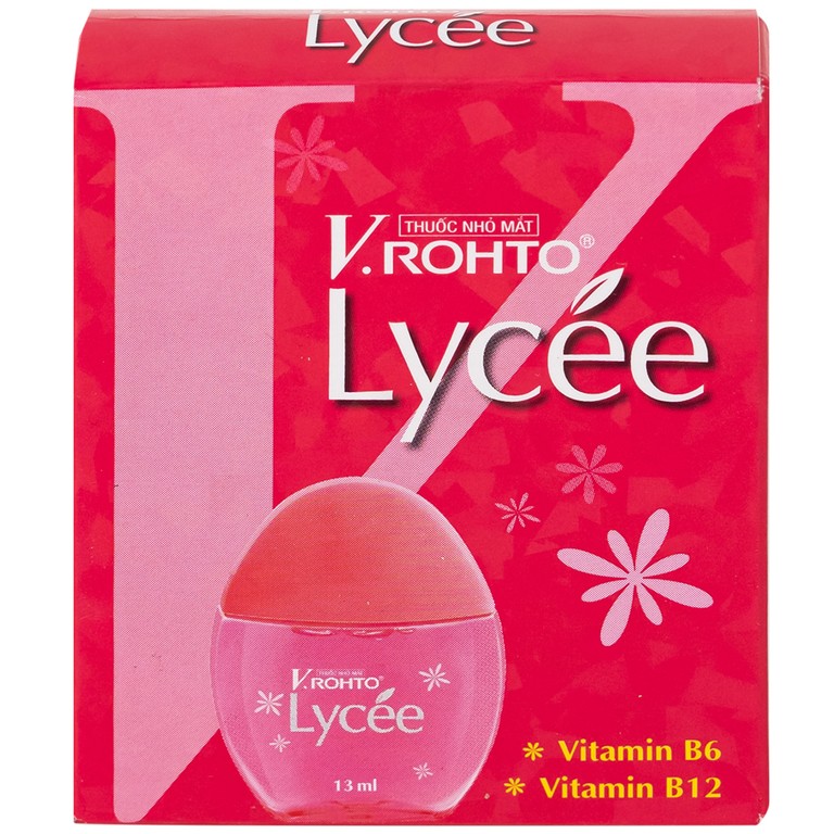 Thuốc nhỏ mắt V.Rohto Lycée 13ml điều trị đỏ mắt, ngứa mắt, mỏi mắt