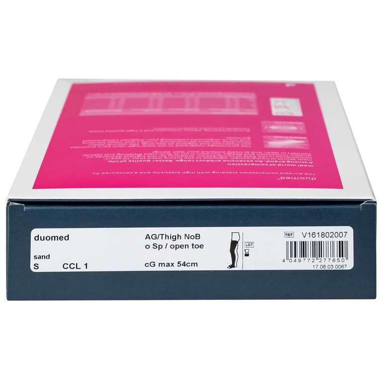 Vớ đùi y khoa Medi Duomed size S hỗ trợ điều trị giãn tĩnh mạch, phù chân, đau nhức chân (1 đôi)