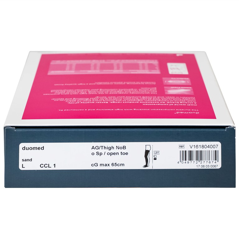 Vớ đùi y khoa Medi Duomed size L hỗ trợ điều trị giãn tĩnh mạch, phù chân, đau nhức chân (1 đôi)