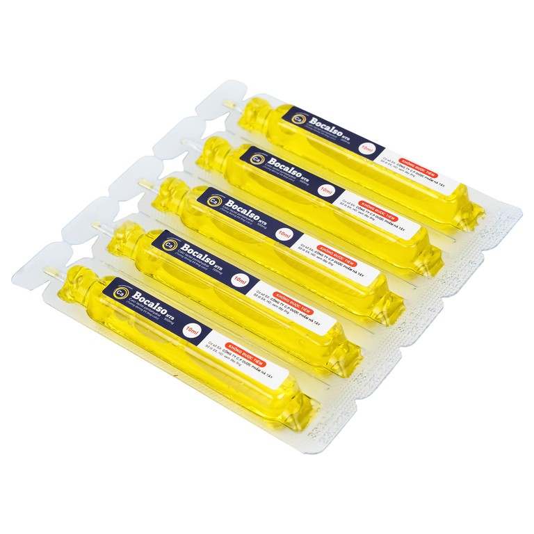 Thuốc Bocalso NTB Pharma bổ sung canxi cho các trường hợp có nguy cơ thiếu canxi (6 vỉ x 5 ống)